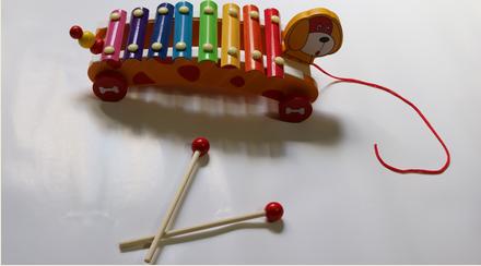 Clave de metal de madera Lelin Xilófono instrumento musical para niños edades 12 meses 